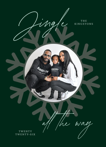 Jingle All The Way Snowflake Acrylic Block